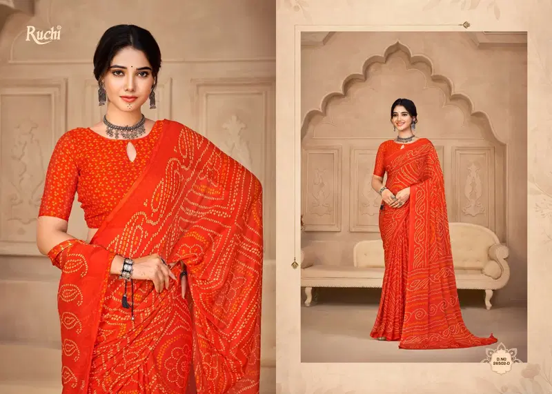 Star Chiffon Hits By Ruchi Chiffon Printed Wholesale Daily Wear Saree In India